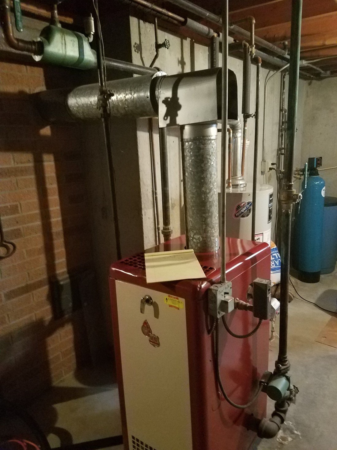 Furnace and ductwork in a Janesville home