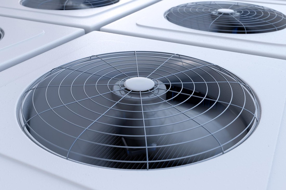 Commercial rooftop HVAC units